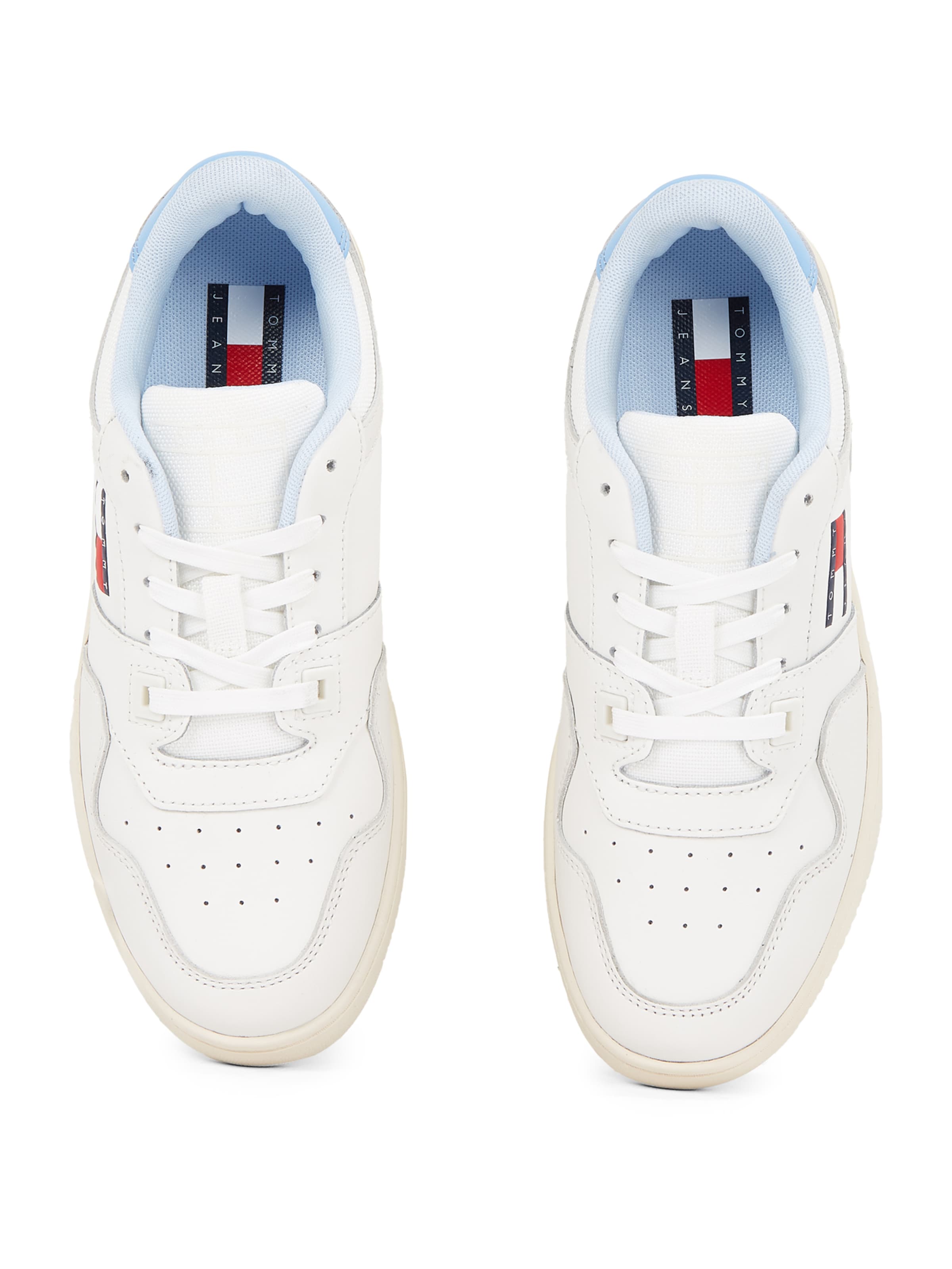 Tommy Jeans Platform trainers 'Retro  Basket Ess Meg 3A3' in White