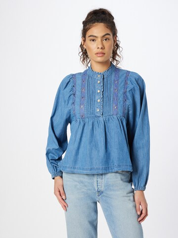 ONLY - Blusa 'JOPLIN' en azul: frente