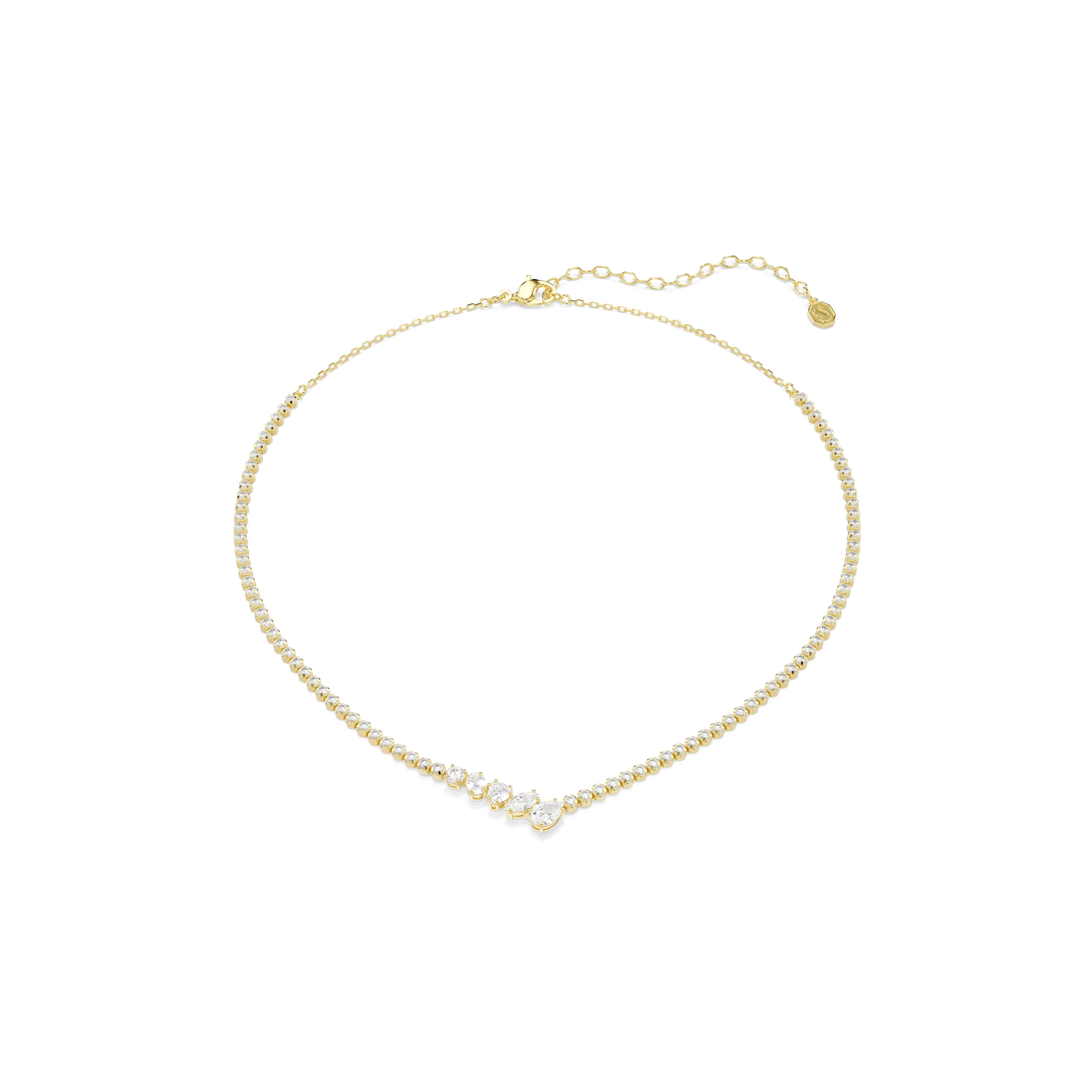 Chaîne 'MESMERA' Swarovski en or : devant