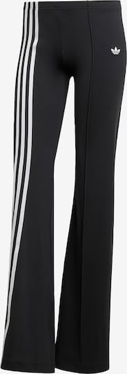 ADIDAS ORIGINALS Trousers 'Ribbon Off Placed 3-Stripes Flared' in Black / White, Item view