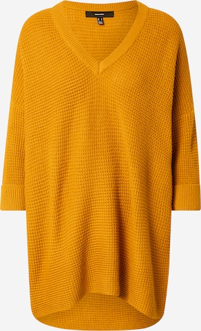 VERO MODA Sweater in Yellow: front