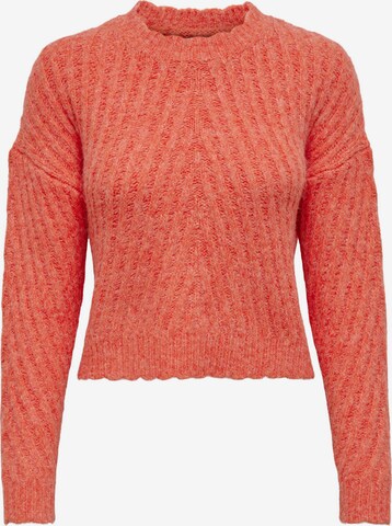 ONLY Sweater 'NEW' in Orange: front