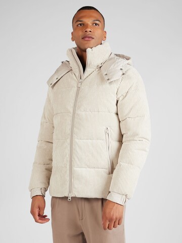 SAVE THE DUCK Winter Jacket 'Albus' in Beige: front