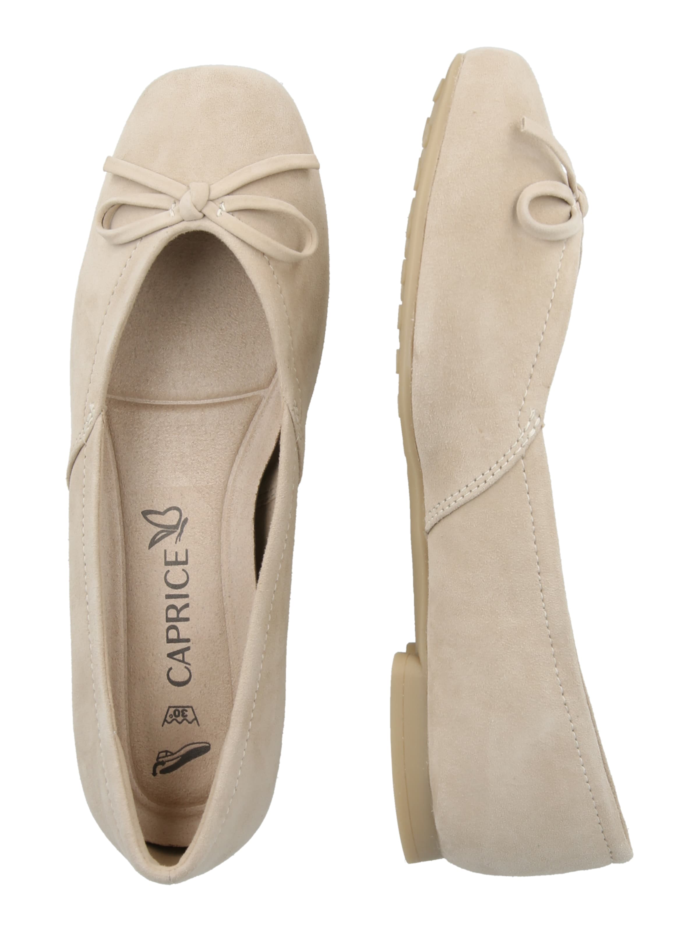 CAPRICE Ballet Flats in Beige