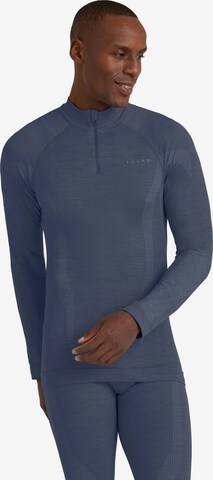 FALKE Base Layer in Blau: Vorderseite