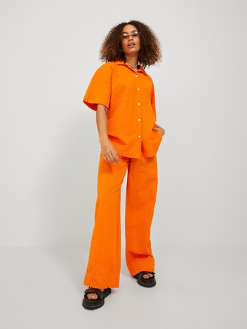 JJXX Szeroka nogawka Spodnie w kolorze pomarańczowy