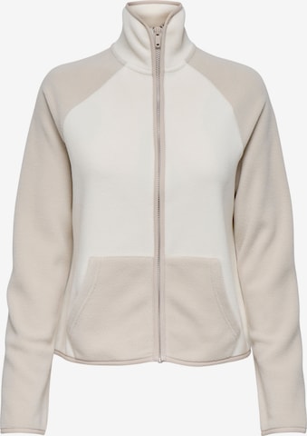 Veste en polaire 'ONPJULIES' ONLY PLAY en beige : devant