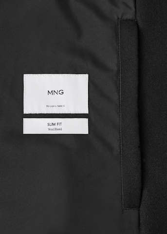 MANGO MAN Mantel 'Hake' in Schwarz