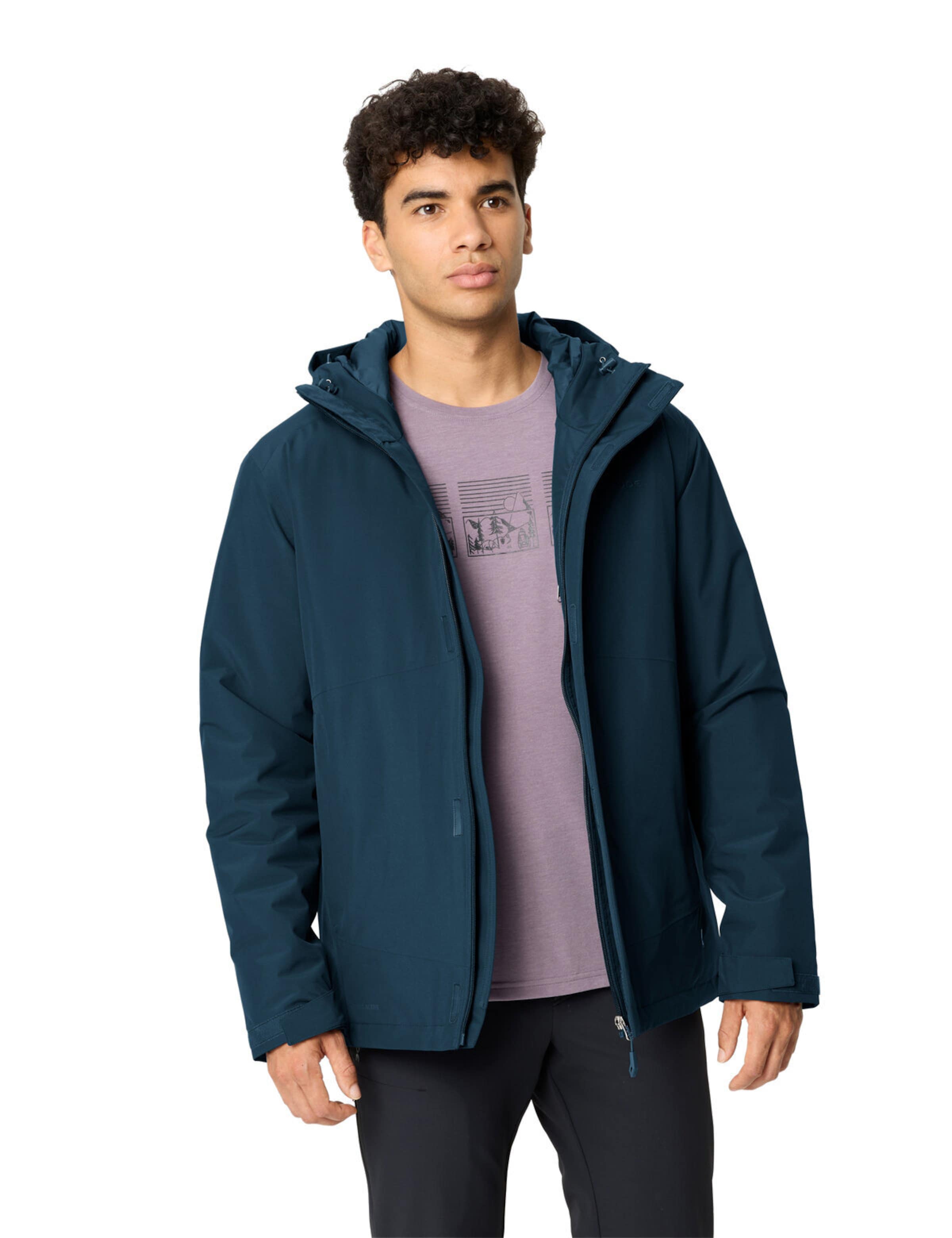 VAUDE Outdoorjas 'Rosemoor' in Blauw