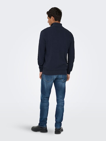 Only & Sons Pullover 'ONSMace' i blå