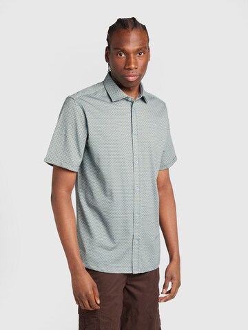 Clean Cut Copenhagen Regular fit Button Up Shirt 'Valencia' in Blue: front