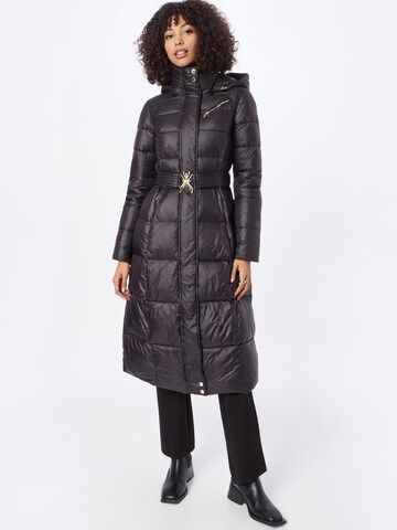 PATRIZIA PEPE Winter Coat in Black: front