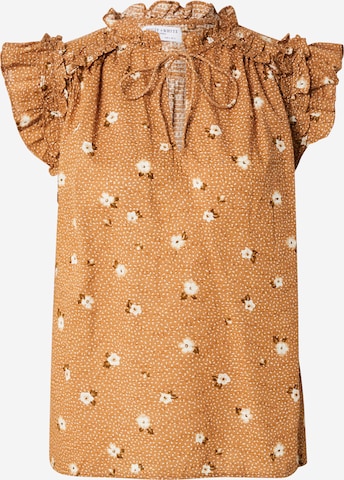 Chemisier 'Eliza' Lindex en marron : devant