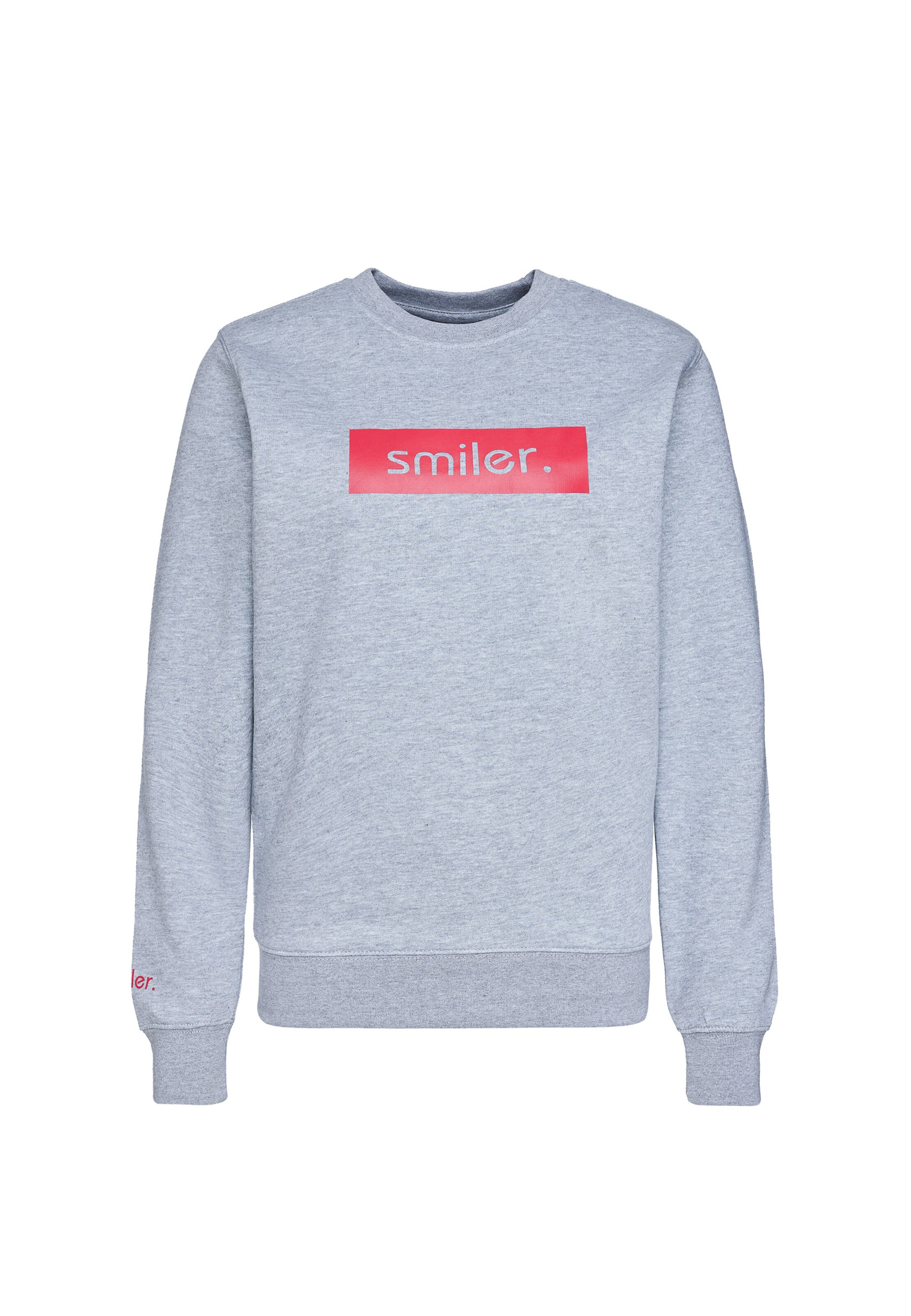 Sweat-shirt smiler. en gris : devant