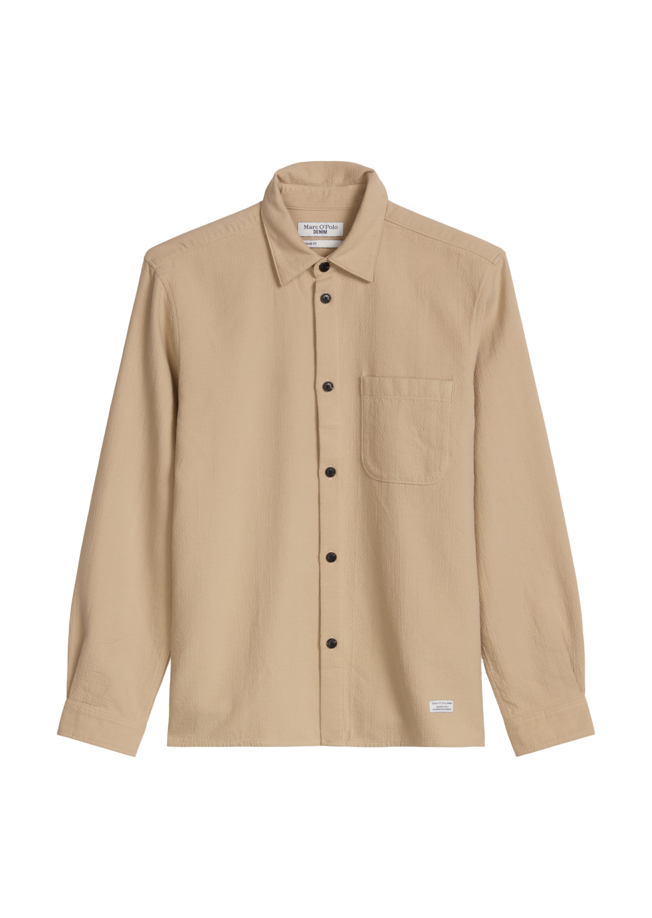 Marc O'Polo DENIM Regular fit Overhemd in Beige: voorkant
