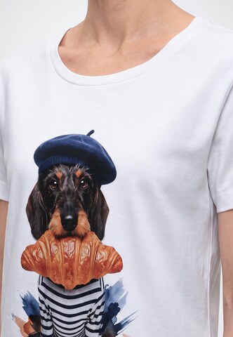 EINSTEIN & NEWTON Shirt 'Französischer Dackel' in White: front