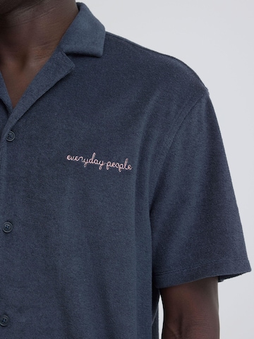 BLEND - Regular Fit Camisa 'BHBasti' em azul