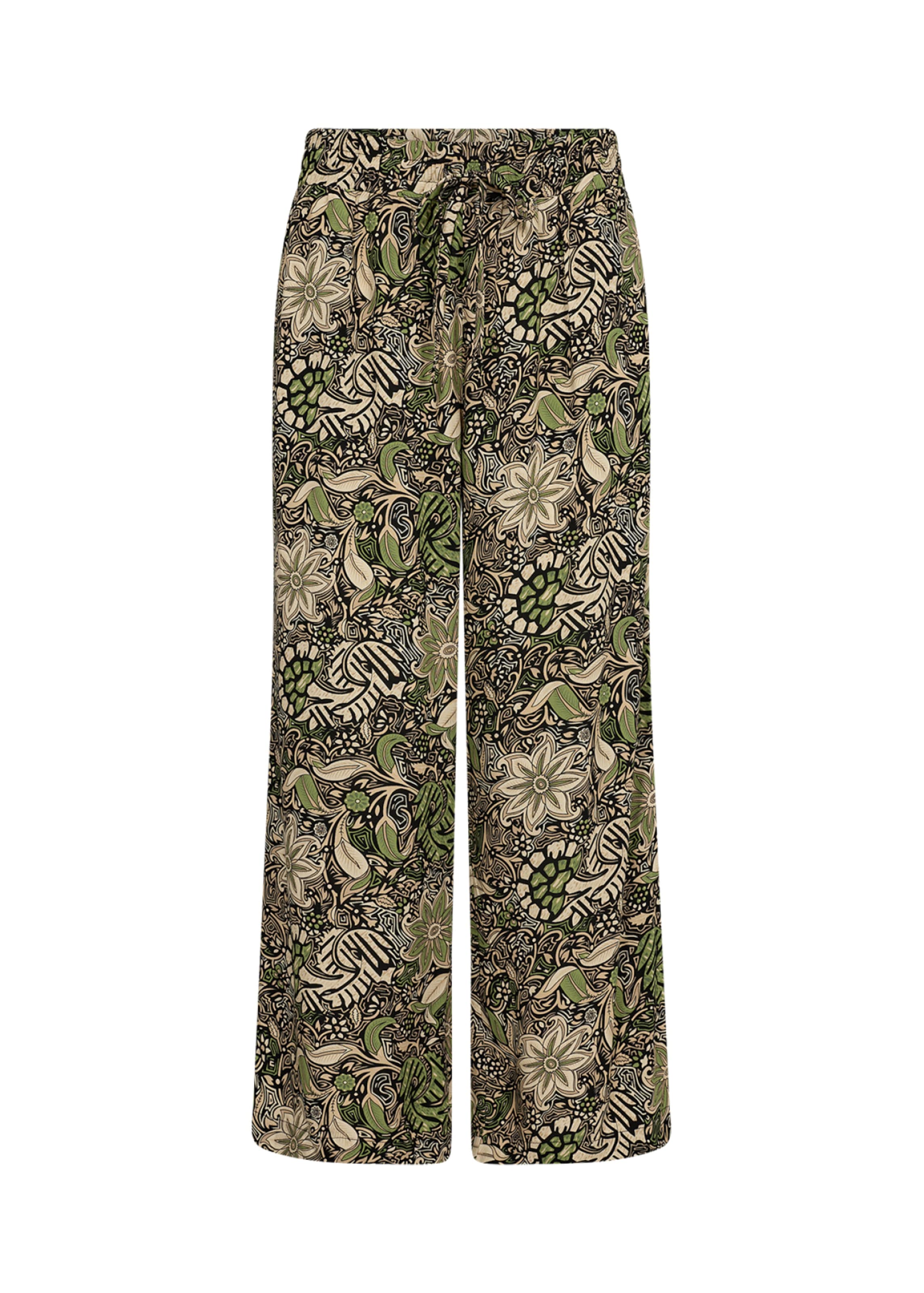 Soyaconcept Wide leg Παντελόνι 'ROSINE' σε πράσινο: μπροστά