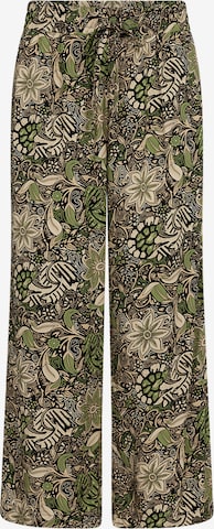 Soyaconcept Wide Leg Housut 'ROSINE' värissä vihreä: etupuoli