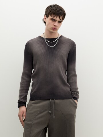 Pull&Bear Sweater 'STWD' in Grey: front