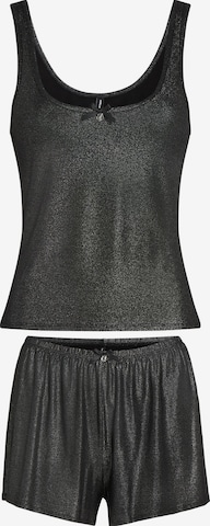Karl Lagerfeld Pyjama in Schwarz: Vorderseite