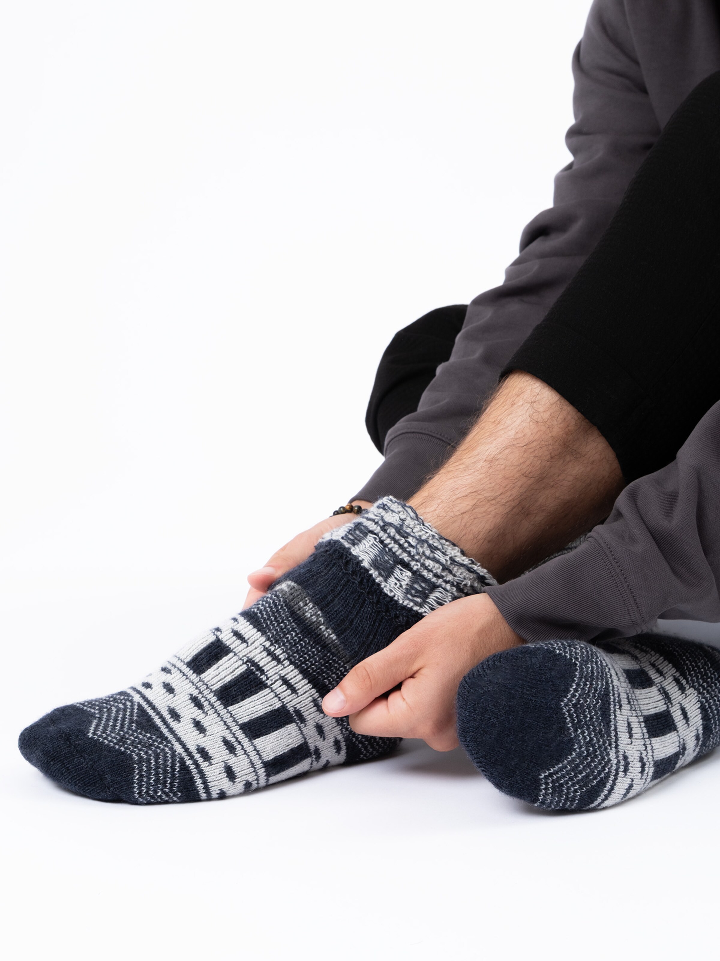 Occulto Socks 'Merino Wollsocken Lumi' in Grey