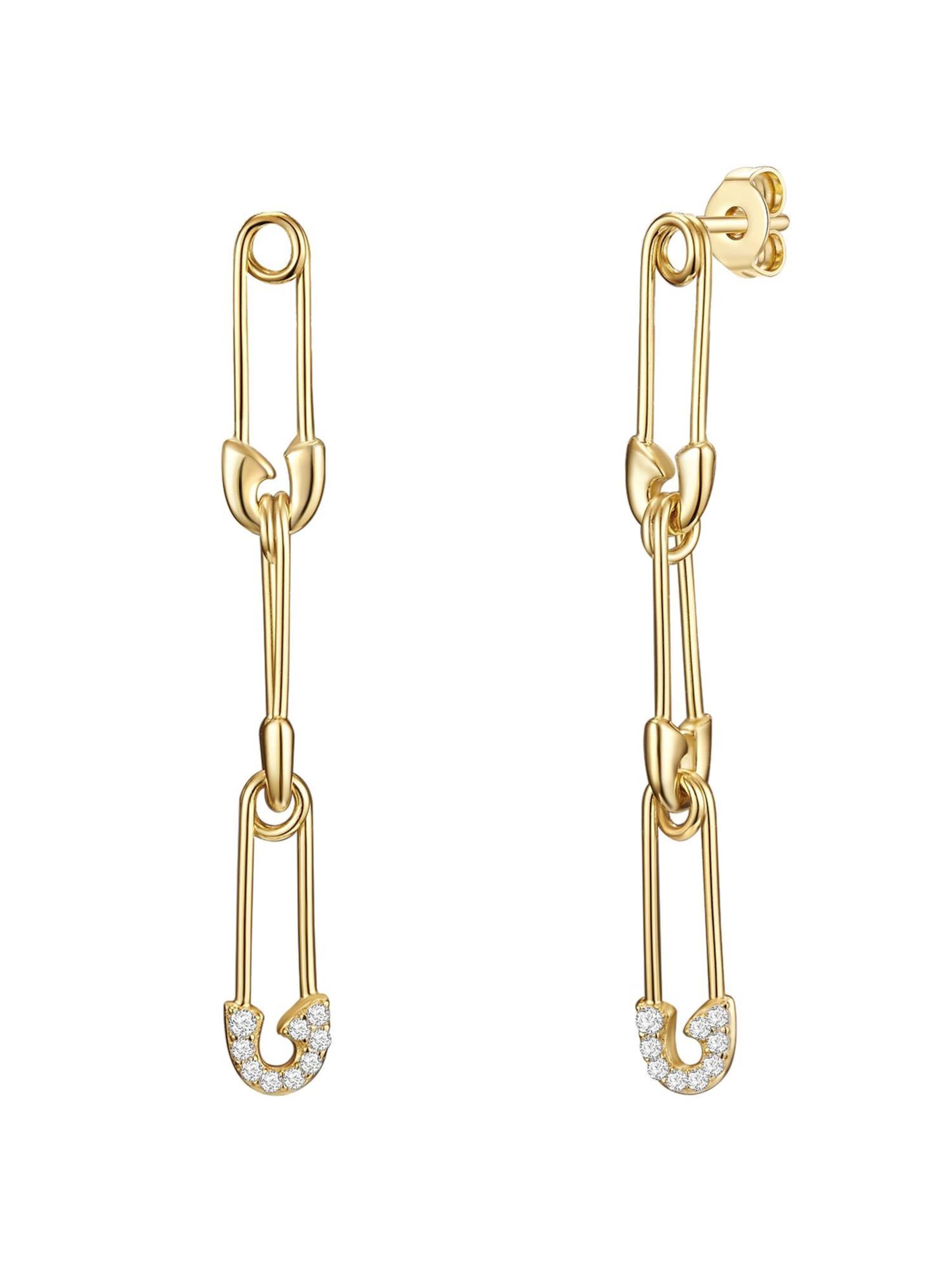 Boucles d'oreilles Glanzstücke München en or : devant