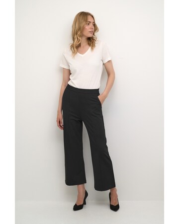 Cream Regular Pants 'Saila' in Black