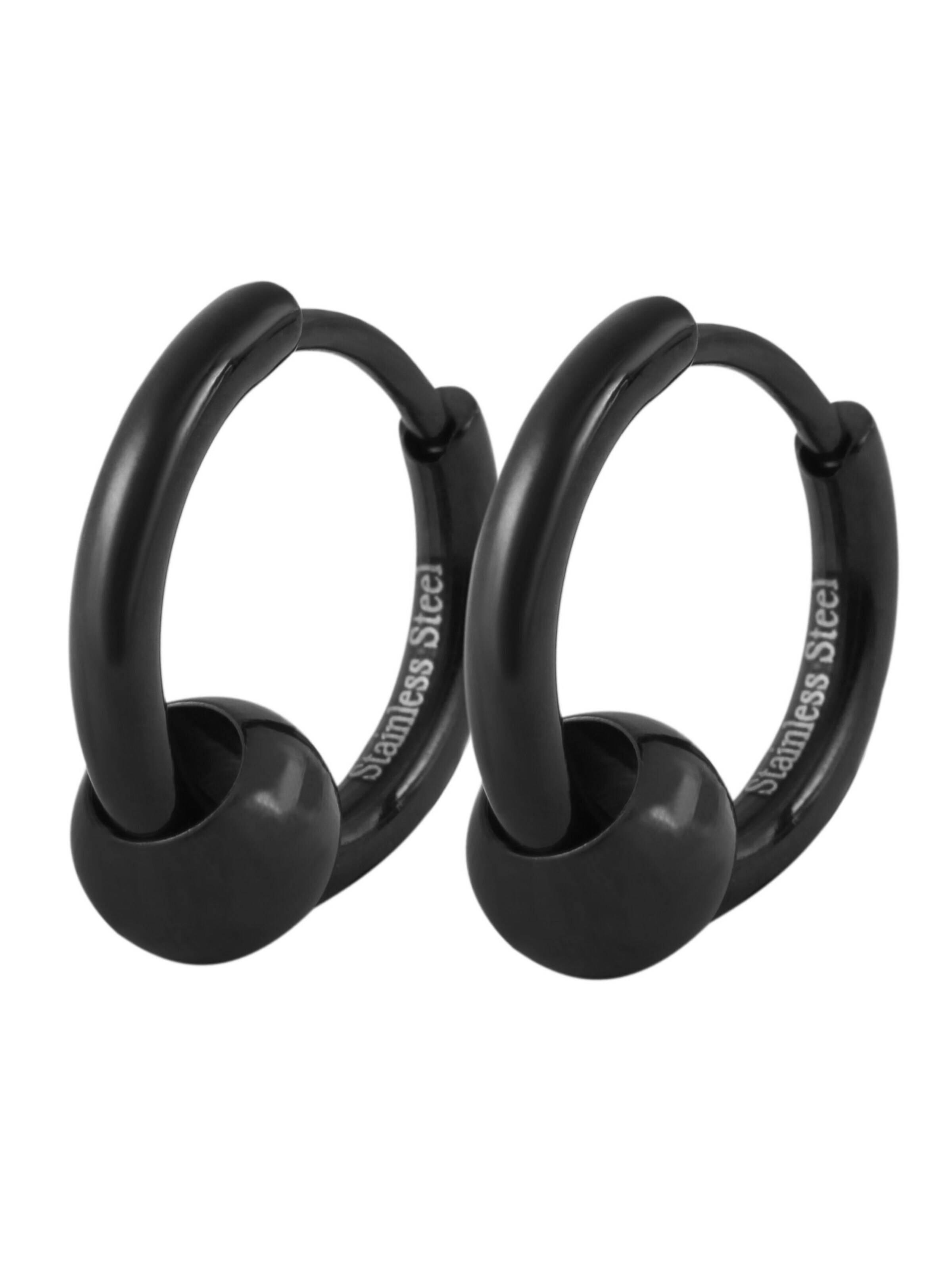 Akzent Earrings 'Anjo, hautverträglich' in Black