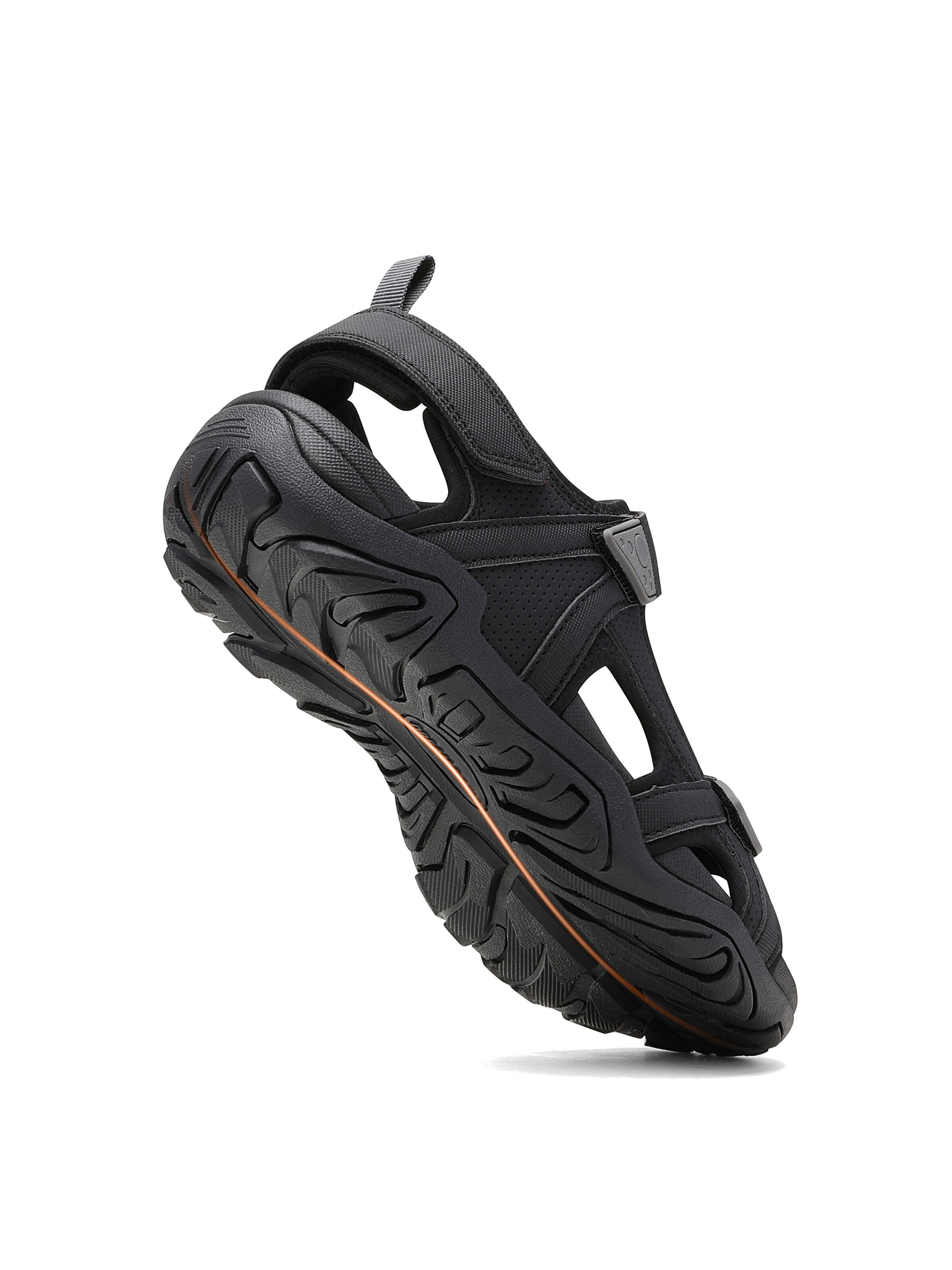 Dream Pairs Wandelsandalen 'DREAM PAIRS Sandalen Herren Outdoor Sommer Bequeme' in Zwart
