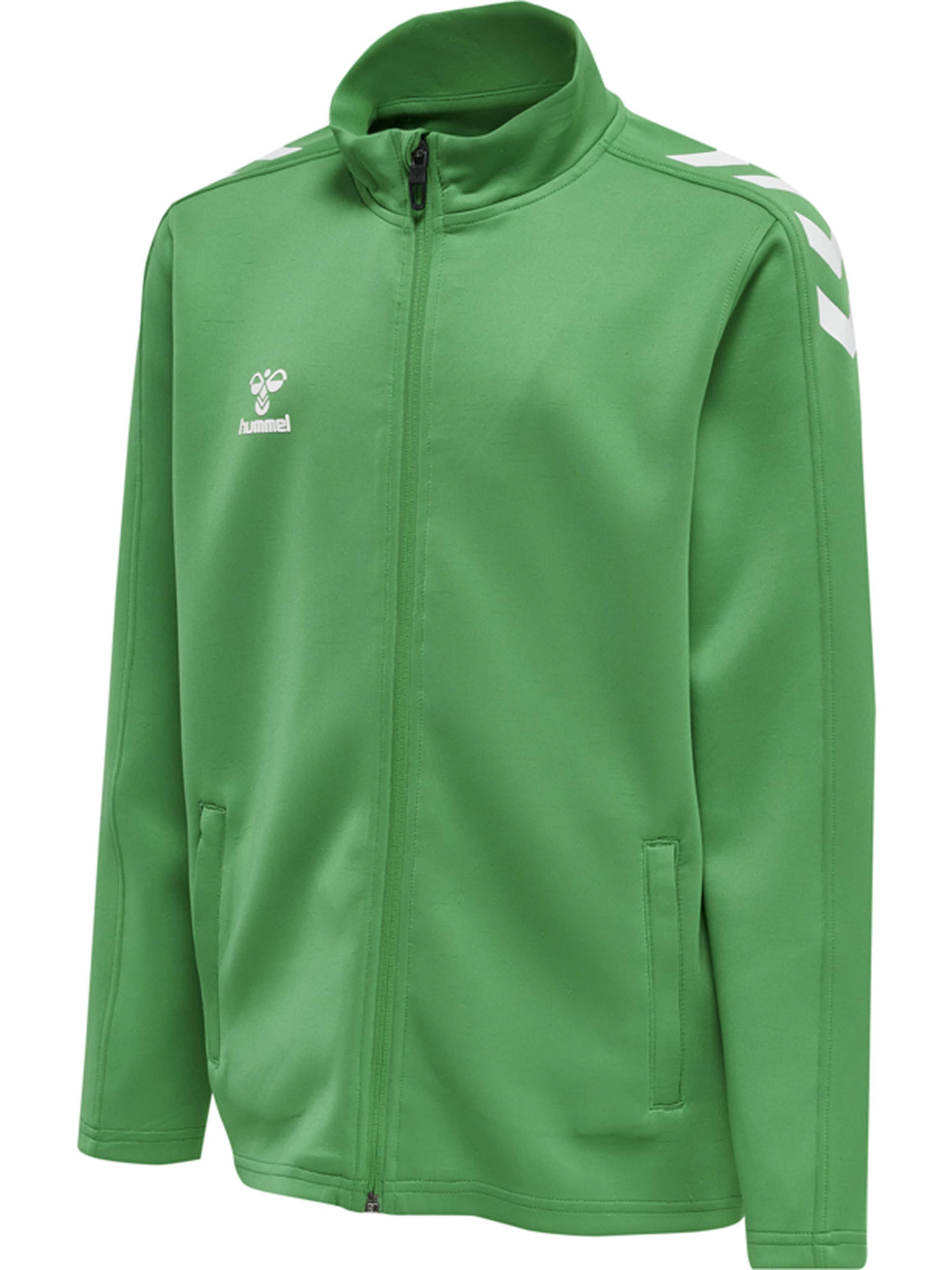 Hummel Sports sweat jacket 'Core XK' in Green: front