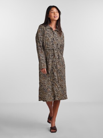 PIECES Shirt Dress in Black