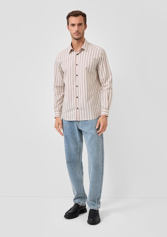 s.Oliver Regular fit Overhemd in Beige