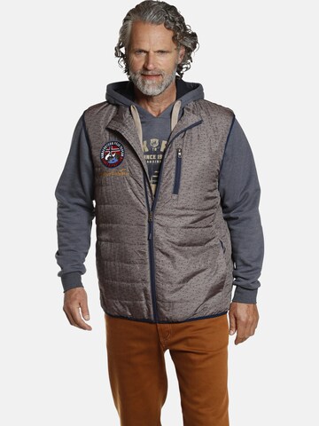 Jan Vanderstorm Vest in Grey: front