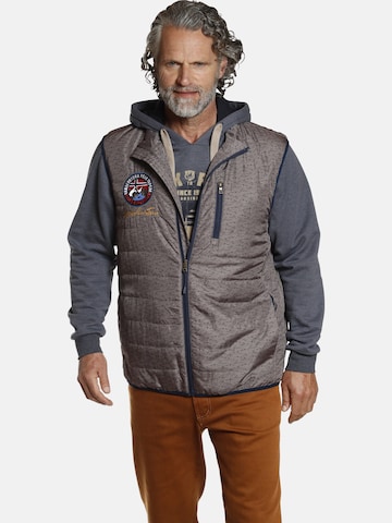 Jan Vanderstorm Vest in Grey: front