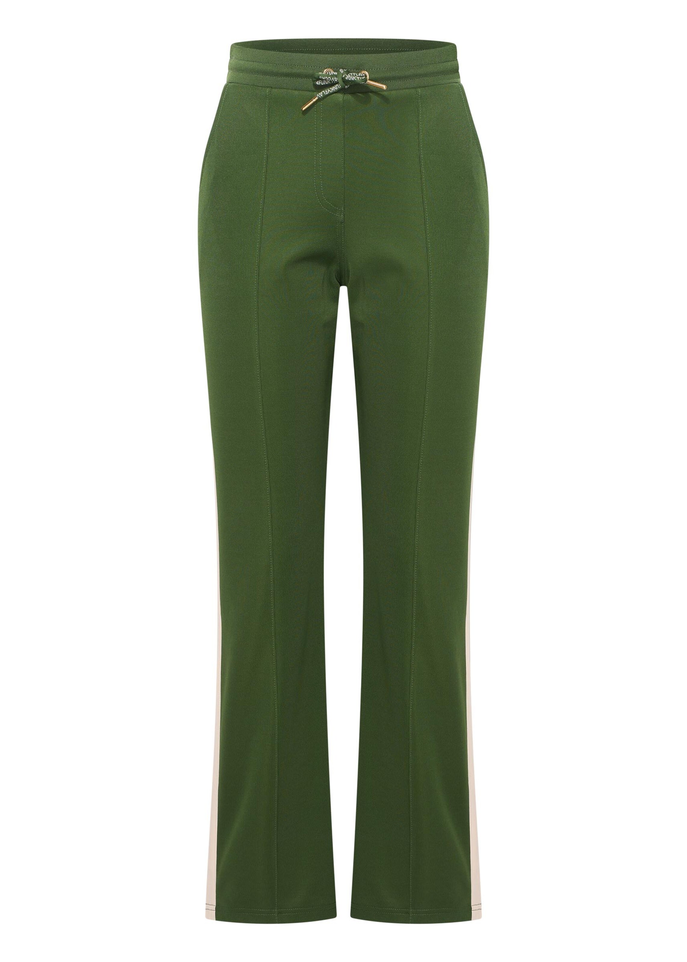 4funkyflavours Flared Trousers 'Night Moves' in Green: front