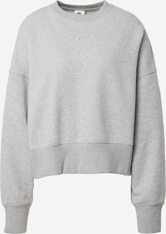 Nike Sportswear Sweatshirt 'Phoenix Fleece' in Grey: front