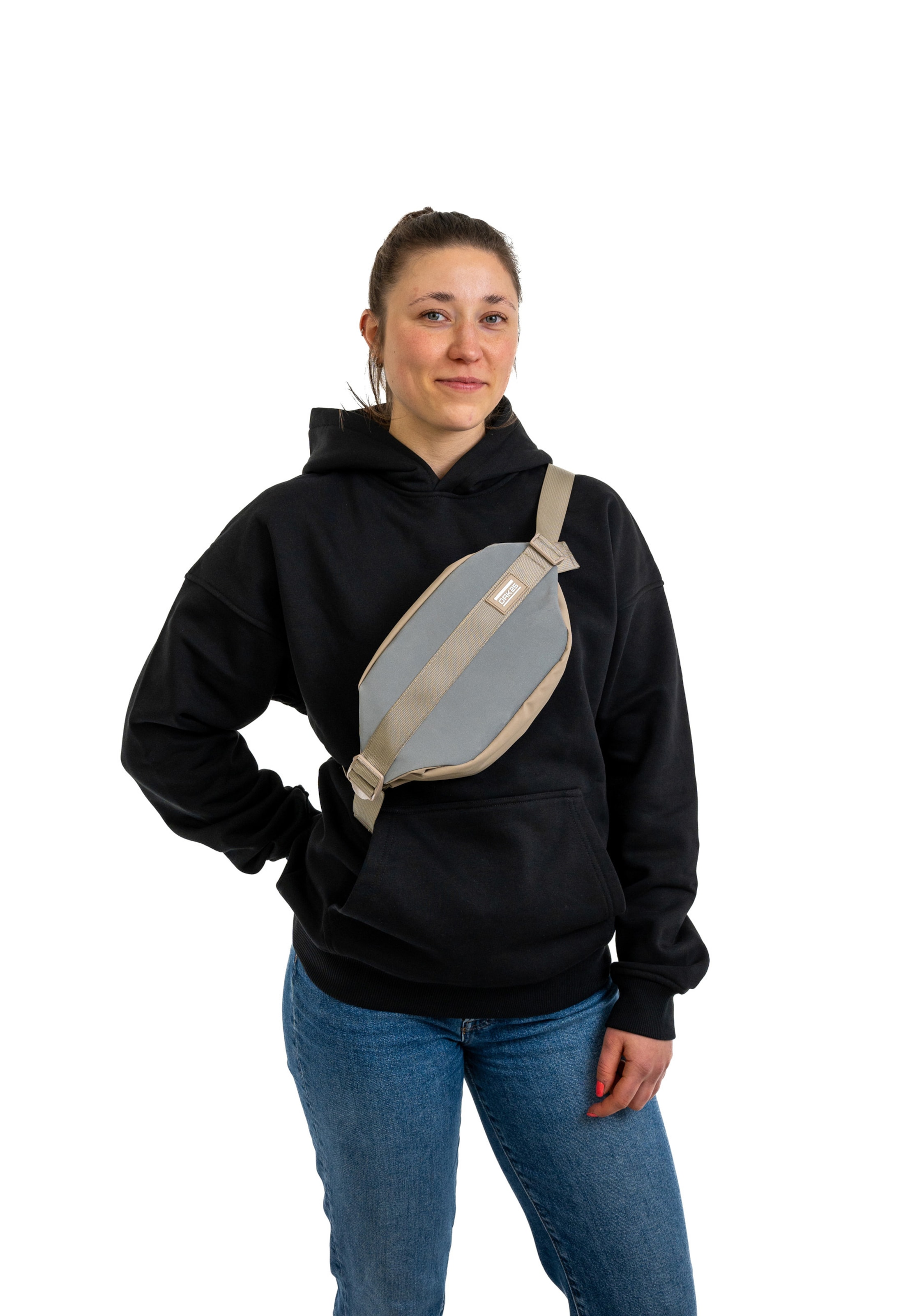 OAK25 Övtáska 'Carry All Sling' - szürke: elől