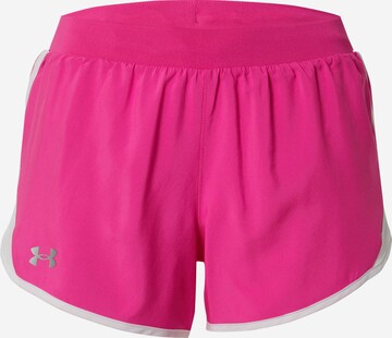 Pantalon de sport 'Fly By 2.0' UNDER ARMOUR en rose : devant