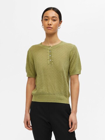 OBJECT T-shirt 'SOFY' i grön: framsida