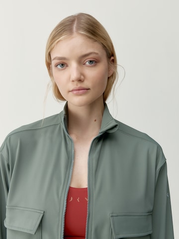 Born Sportief sweatvest 'Egan' in Groen
