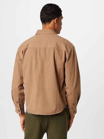 ABOUT YOU Regular fit Button Up Shirt 'Simon' in Brown
