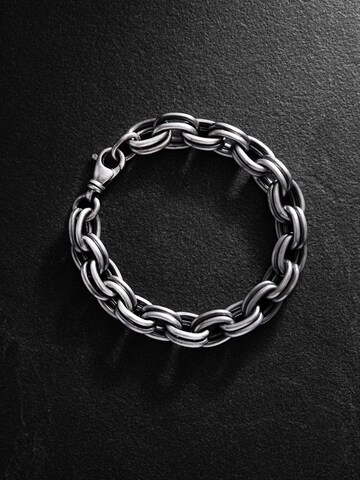 REYTEL - Pulsera 'ENDLESS' en plata: frente