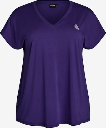 purpurinė Active by Zizzi Sportiniai marškinėliai 'ABASIC': priekis