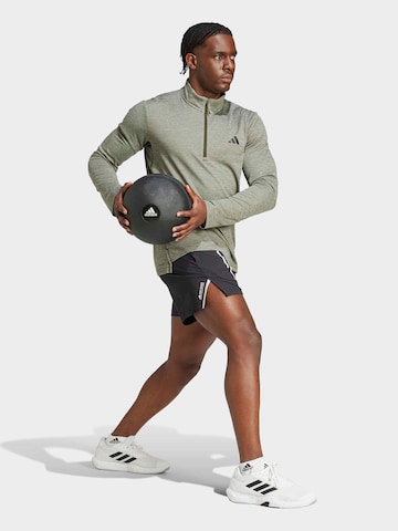 ADIDAS PERFORMANCE Функционална тениска 'Essentials' в зелено: отпред
