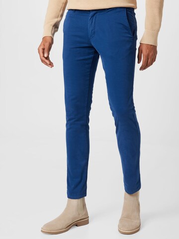 Coupe slim Pantalon chino 'Bleecker' TOMMY HILFIGER en bleu : devant