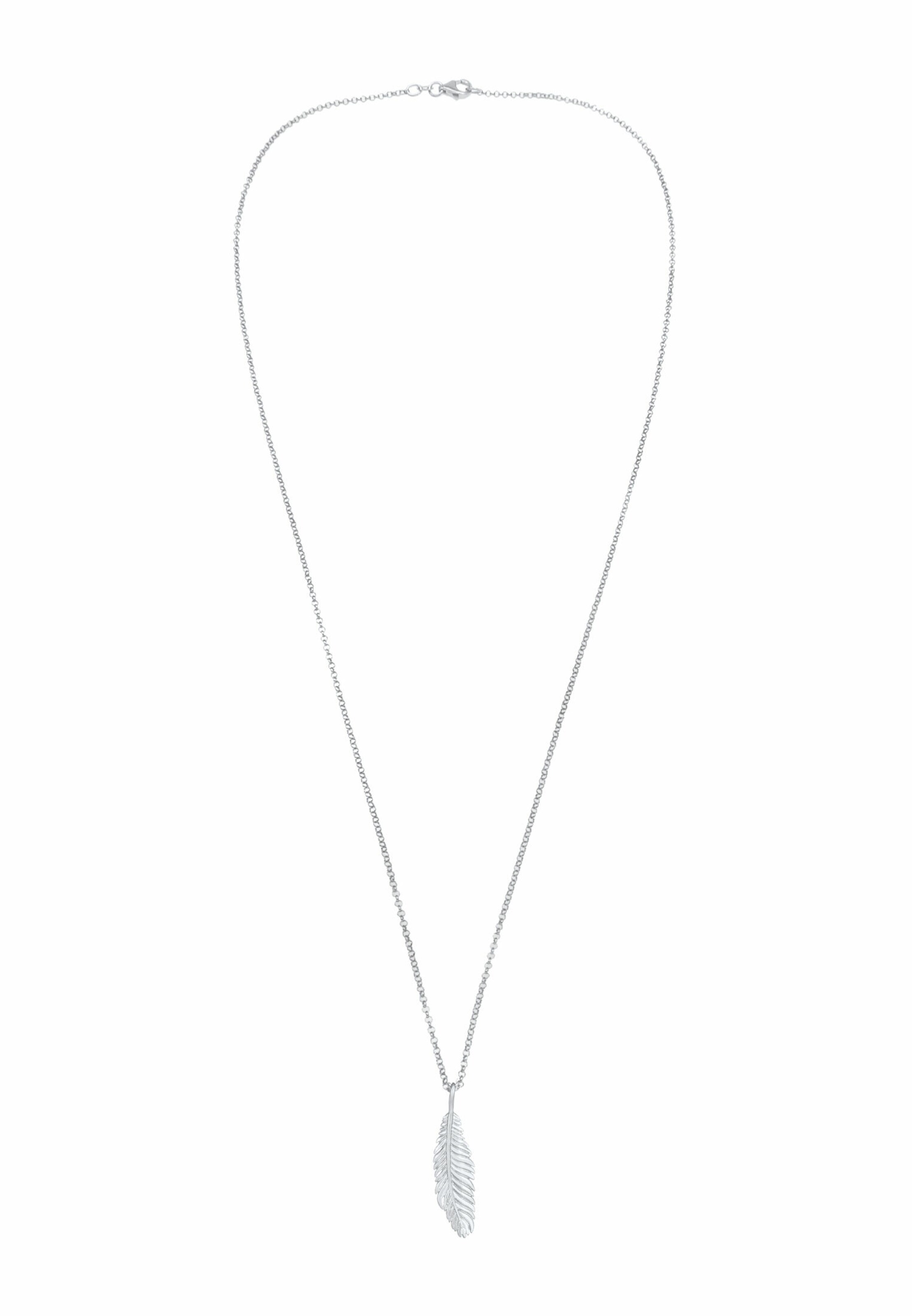 ELLI Цепочка 'Feder' в Серебристый: спереди