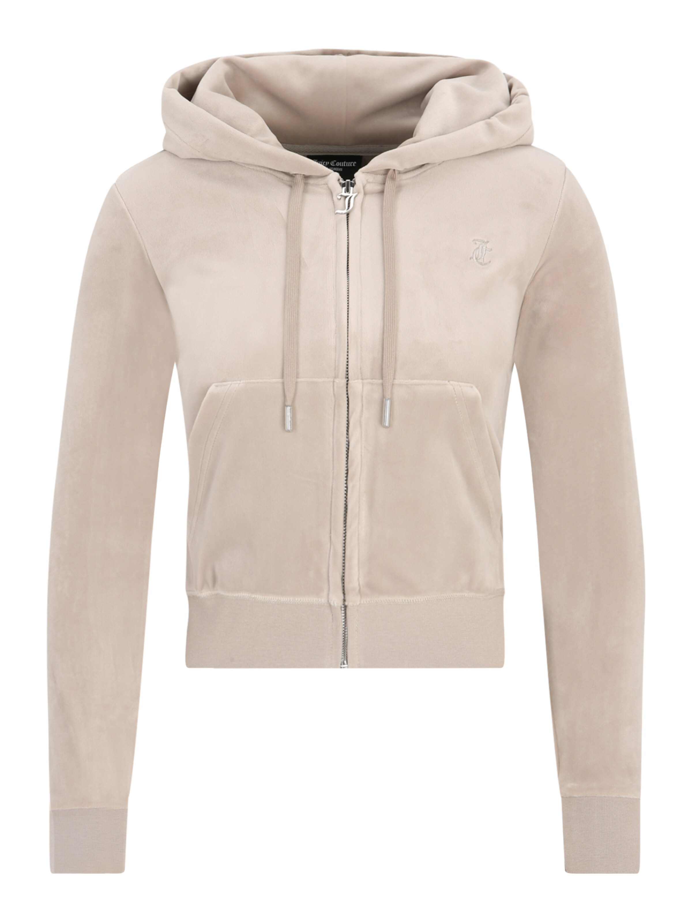 Juicy Couture Petite Sweatvest 'ROBERTSON' in Beige: voorkant