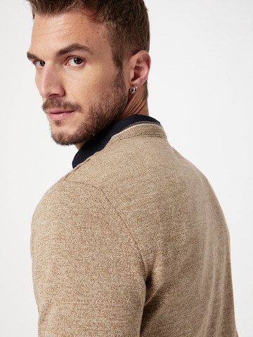 INDICODE JEANS Pullover 'Mick' in Braun