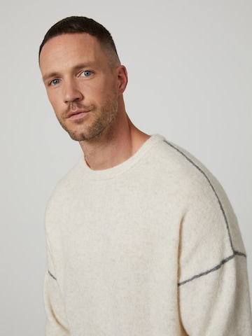 Pull-over 'Thilo' DAN FOX APPAREL en blanc